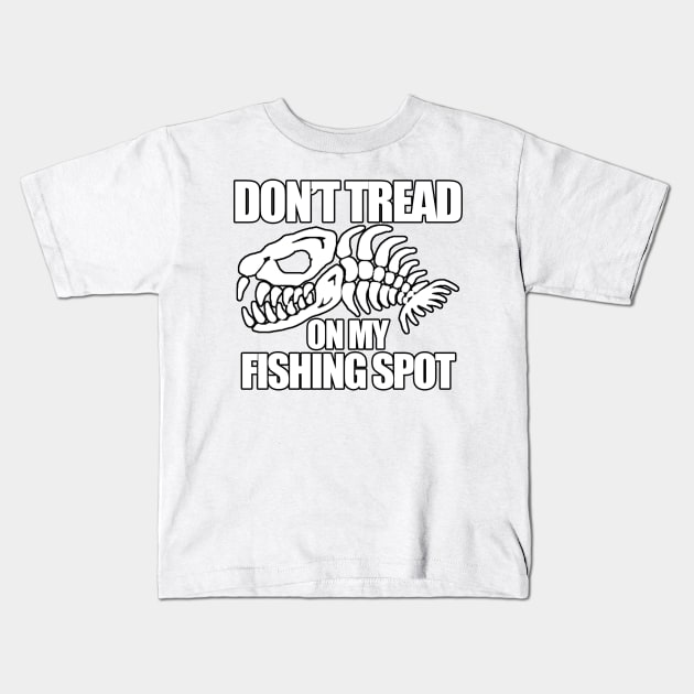 Dont Tread on my Fishing Spot | Boney Fish Kids T-Shirt by  The best hard hat stickers 